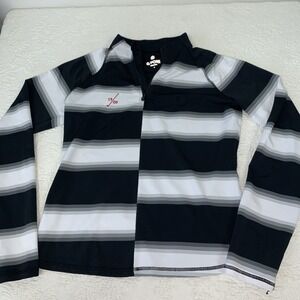 G/FORE Offset Gradient Stripe Tech Quarter Zip Top women's golf shirt S